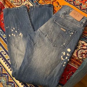 Men’s Armani Exchange jeans.